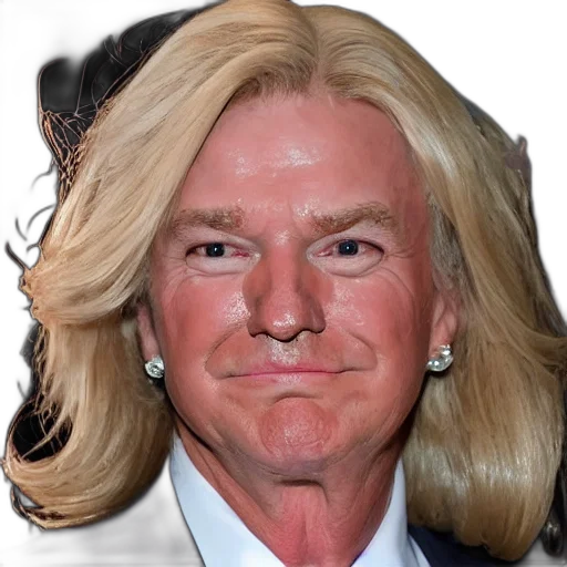 hair, face, photorealistic, cartoon transparent PNG cut-out