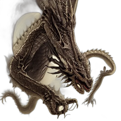 dragon, creature, animal, mask transparent PNG cut-out