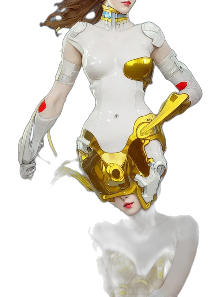 robot, jewelry, mask, weapon transparent PNG cut-out