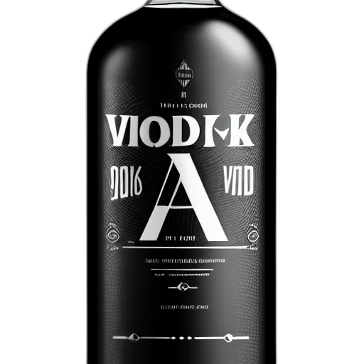 bottle, 3d render, vodka, modern transparent PNG cut-out
