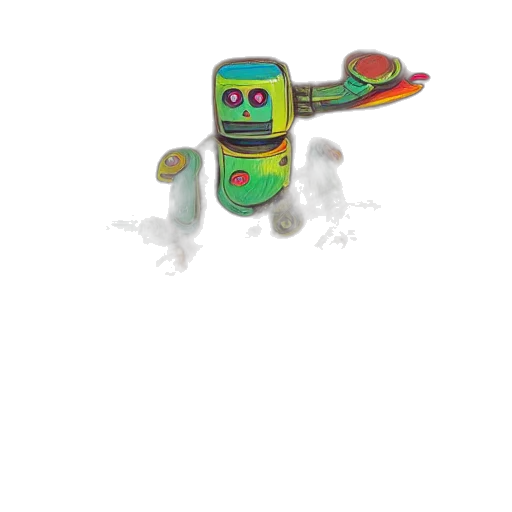 robot, weapon, staff, creature transparent PNG cut-out
