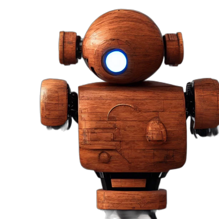 robot, 3d render, concept art, octane transparent PNG cut-out