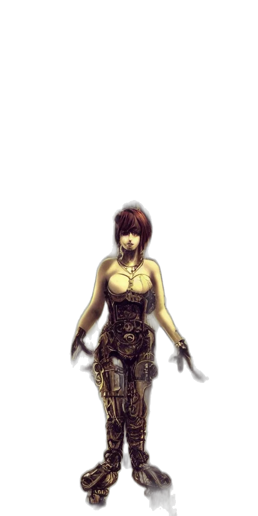 mask, dress, staff, robot transparent PNG cut-out