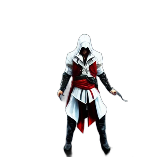 sword, jacket, mask, staff transparent PNG cut-out
