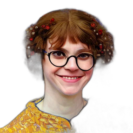 face, crown, hair, staff transparent PNG cut-out