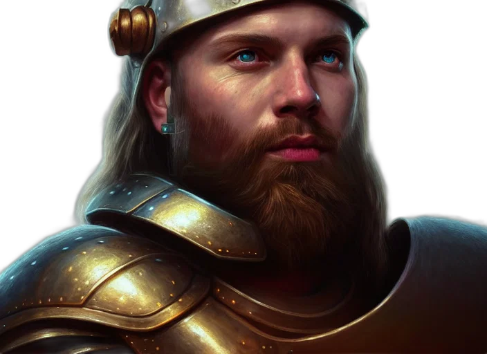 face, sword, crown, fantasy art transparent PNG cut-out