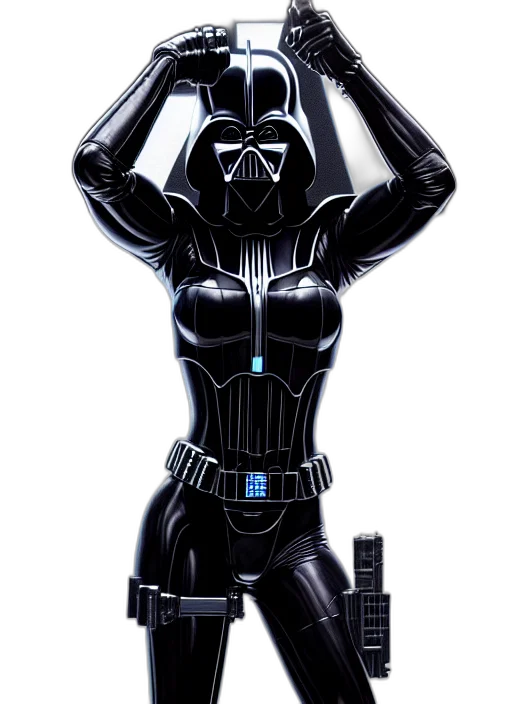 robot, mask, weapon, dress transparent PNG cut-out