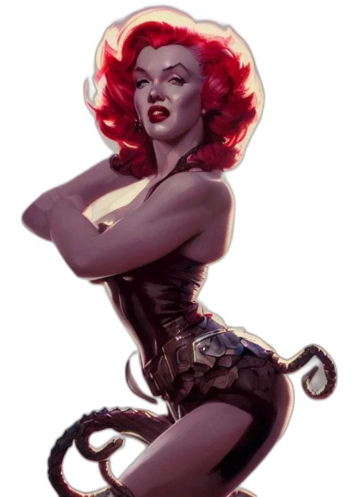 comic book art, concept art, fantasy art, cyberpunk transparent PNG cut-out