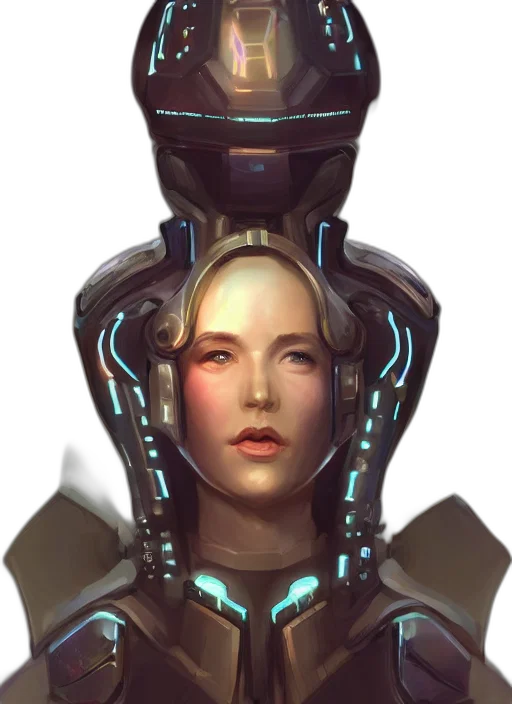 robot, face, mask, staff transparent PNG cut-out