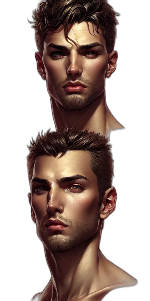 face, fantasy art, photorealistic, concept art transparent PNG cut-out