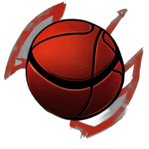 weapon, 3d render, logo, basketball transparent PNG cut-out