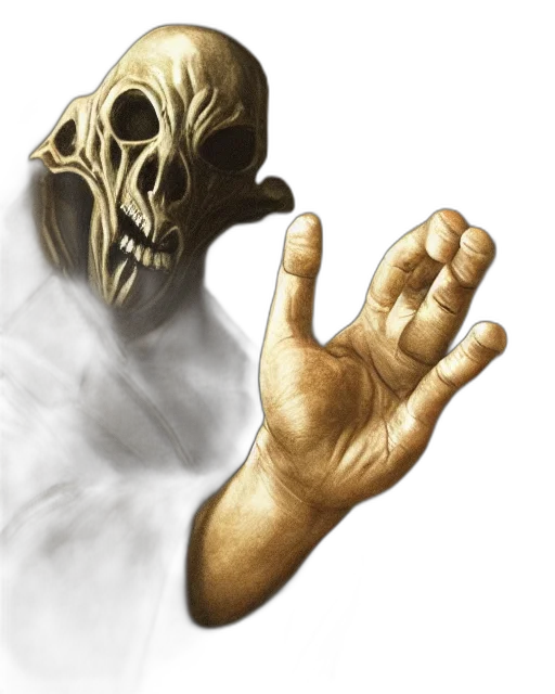 mask, face, staff, creature transparent PNG cut-out