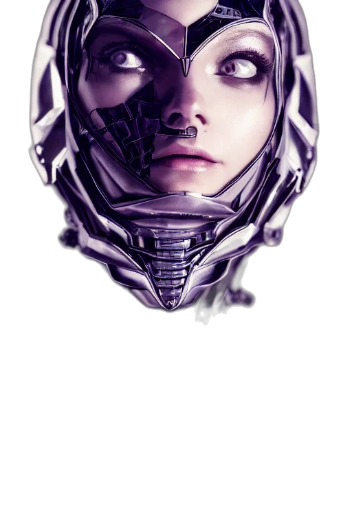 mask, robot, face, creature transparent PNG cut-out