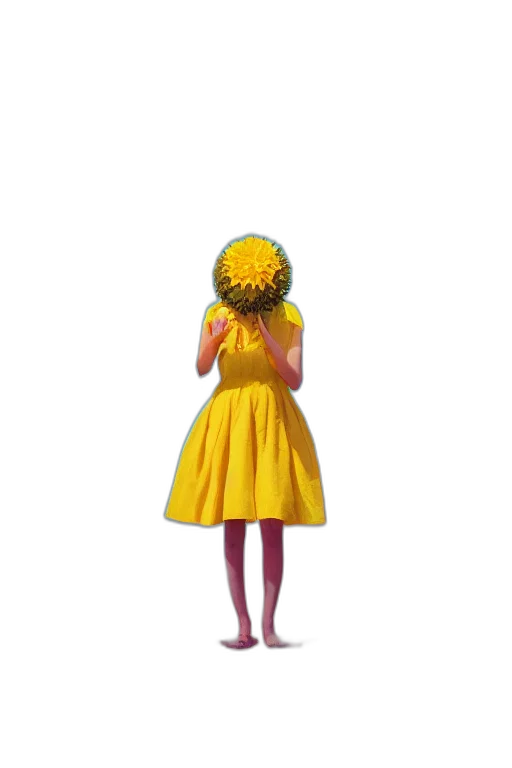 dress, flower, umbrella, hat transparent PNG cut-out