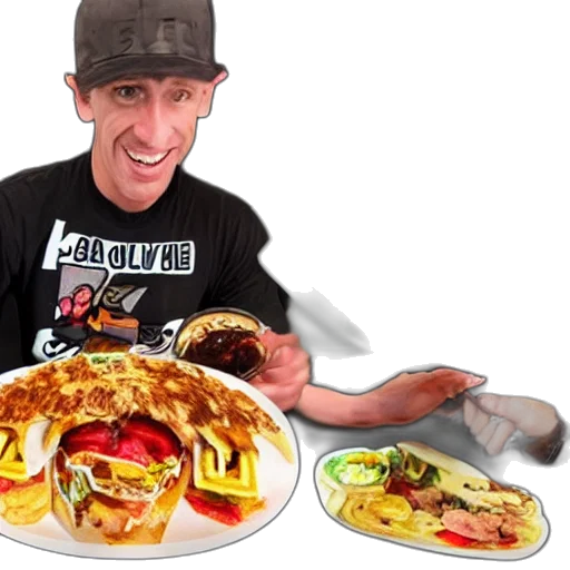 food, photorealistic, 3d render, tony transparent PNG cut-out