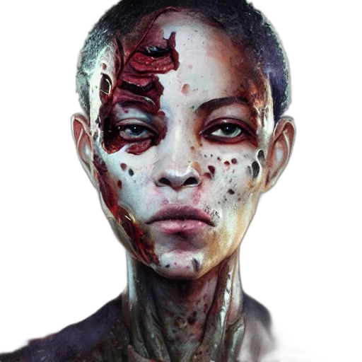 face, mask, creature, concept art transparent PNG cut-out