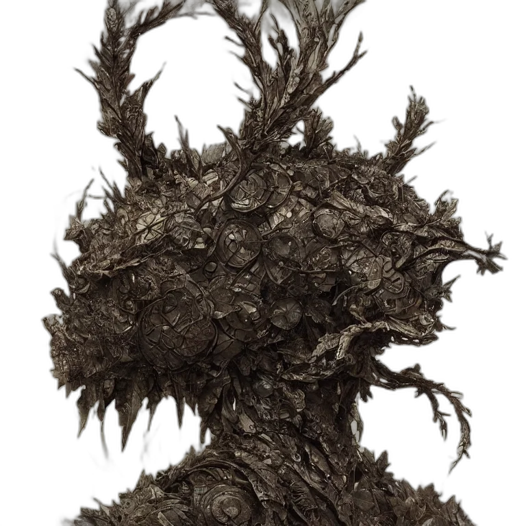 tree, crown, creature, hair transparent PNG cut-out
