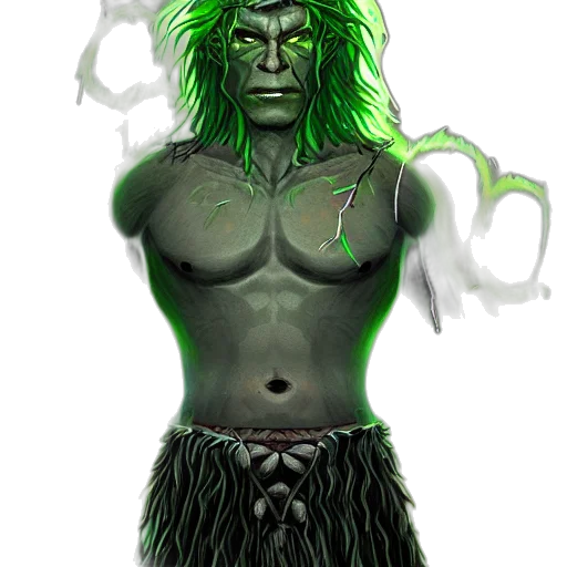 creature, staff, fantasy art, concept art transparent PNG cut-out