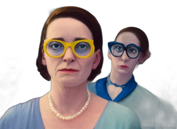face, 3d render, concept art, photorealistic transparent PNG cut-out