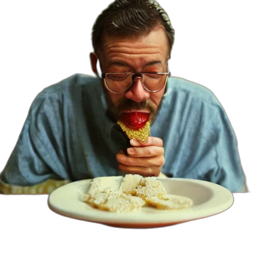 food, jacket, face, concept art transparent PNG cut-out