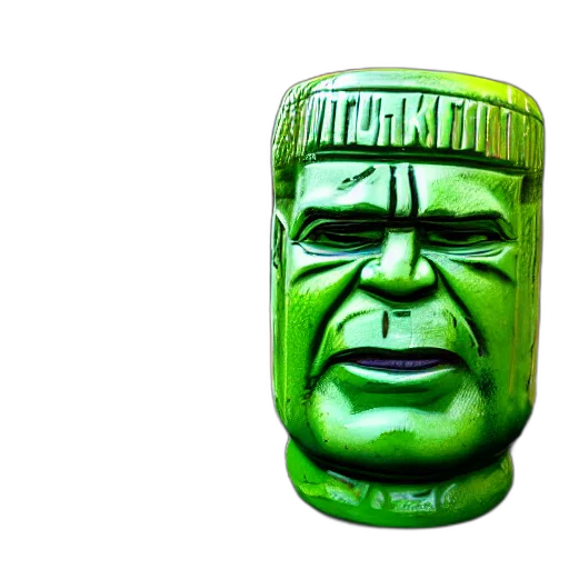 bottle, mask, face, 3d render transparent PNG cut-out