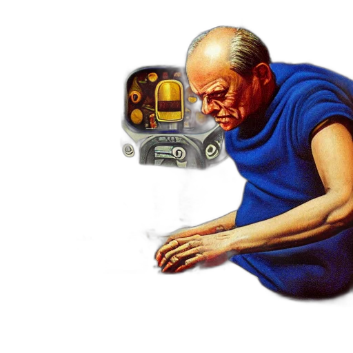 robot, car, face, concept art transparent PNG cut-out