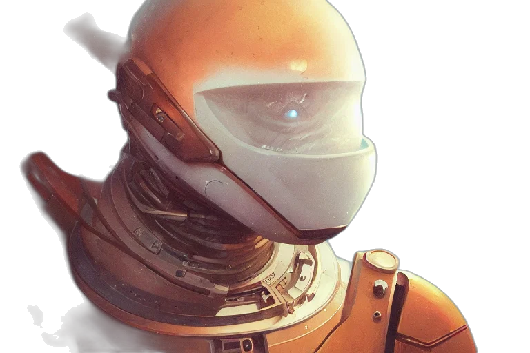 robot, face, mask, concept art transparent PNG cut-out
