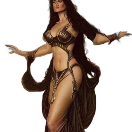 dress, fantasy art, concept art, comic book art transparent PNG cut-out