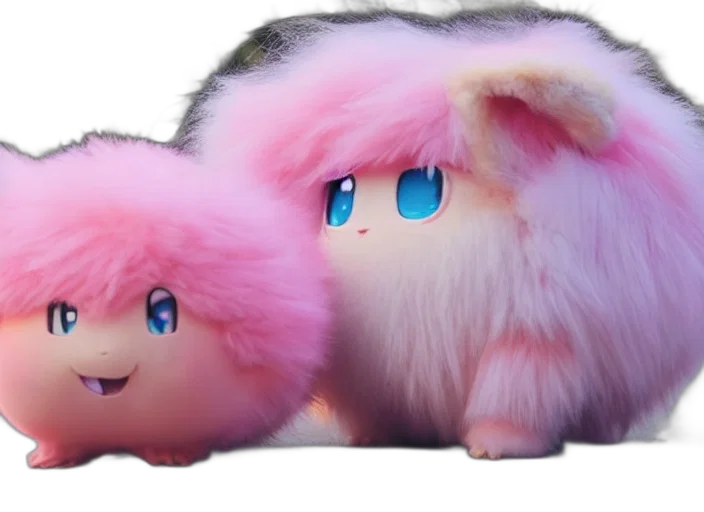 hair, creature, animal, 3d render transparent PNG cut-out