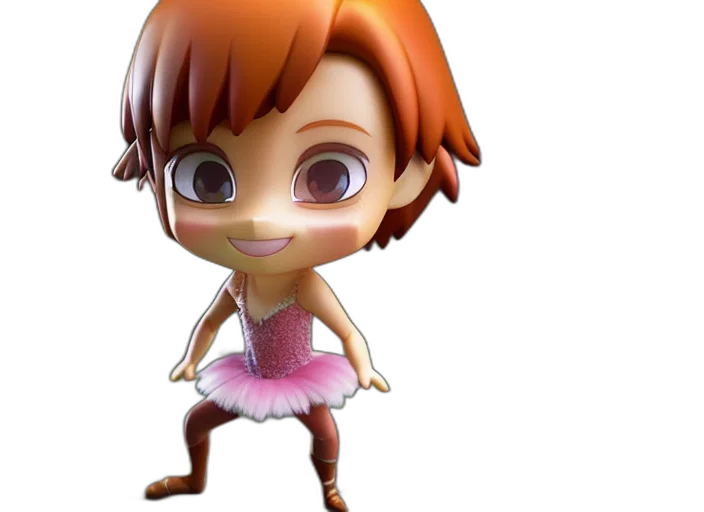dress, creature, face, 3d render transparent PNG cut-out