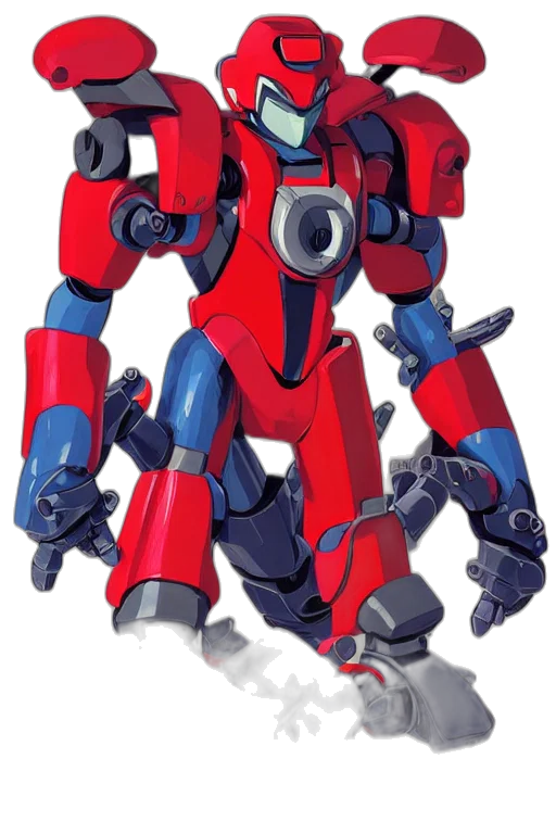 robot, weapon, concept art, 3d render transparent PNG cut-out