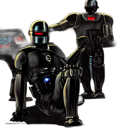 robot, concept art, 3d render, comic book art transparent PNG cut-out