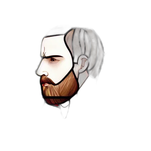 face, mask, hair, staff transparent PNG cut-out