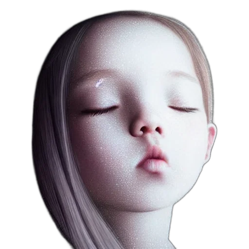 face, mask, robot, hair transparent PNG cut-out
