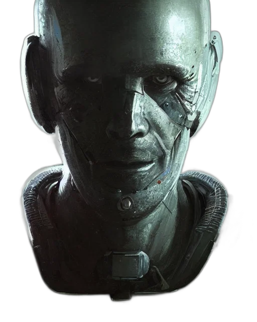 mask, robot, face, staff transparent PNG cut-out