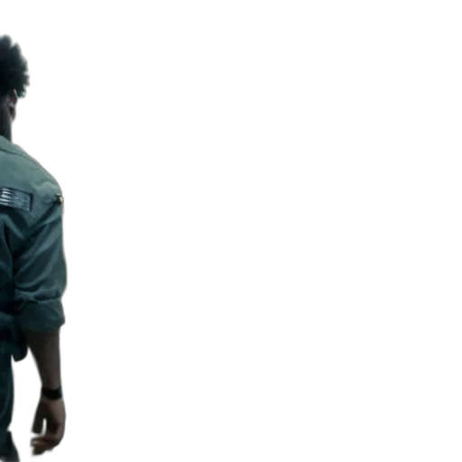 jacket, hair, concept art, green transparent PNG cut-out
