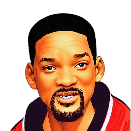 face, cartoon, photorealistic, pixel art transparent PNG cut-out