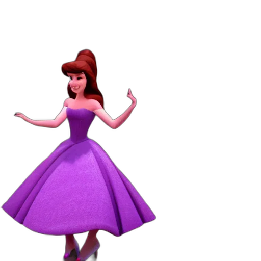 dress, crown, hat, 3d render transparent PNG cut-out