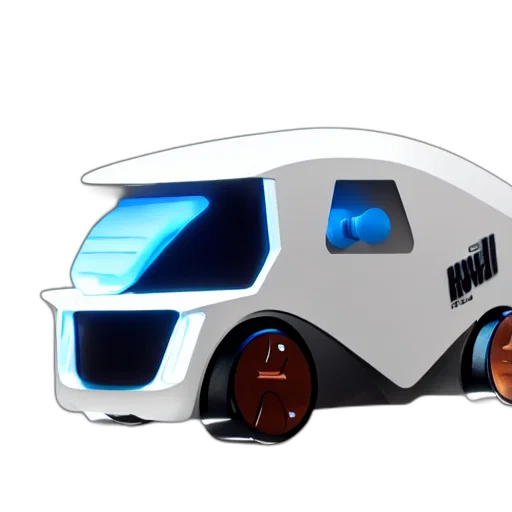 robot, car, concept art, 3d render transparent PNG cut-out