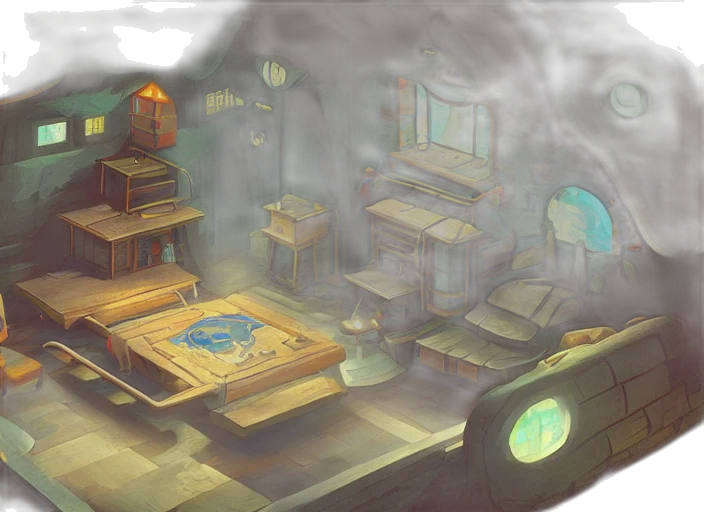 concept art, fantasy art, 3d render, watercolor transparent PNG cut-out
