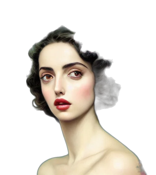 face, dress, jewelry, crown transparent PNG cut-out