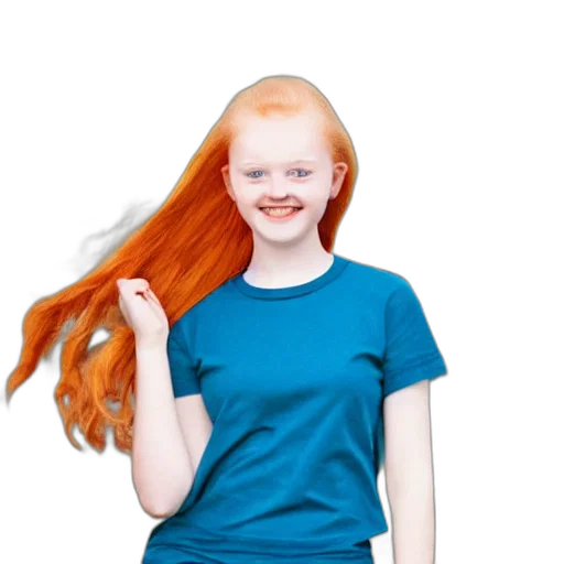 hair, dress, face, creature transparent PNG cut-out