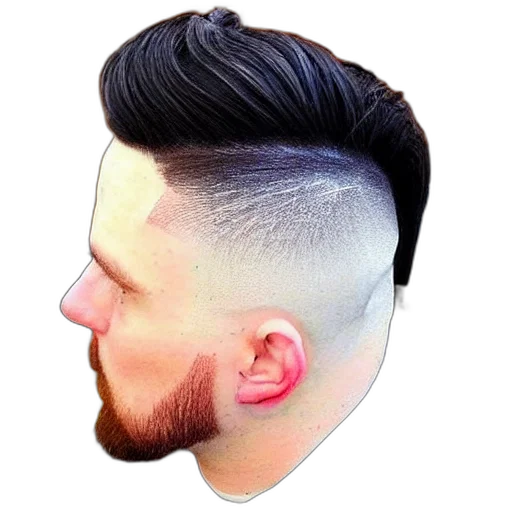 hair, face, hat, photorealistic transparent PNG cut-out