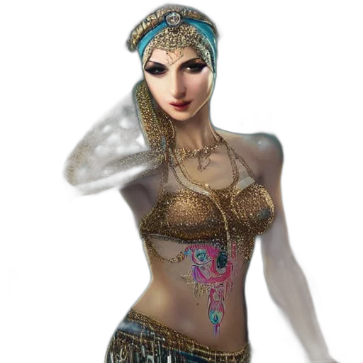 jewelry, staff, dress, fantasy art transparent PNG cut-out