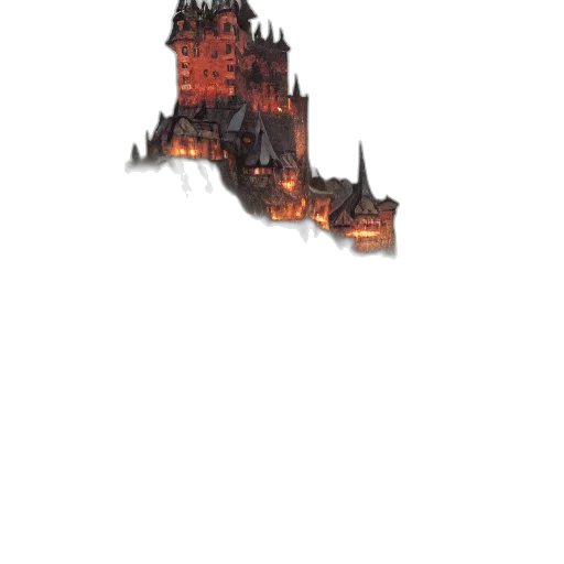 crown, dragon, building, staff transparent PNG cut-out