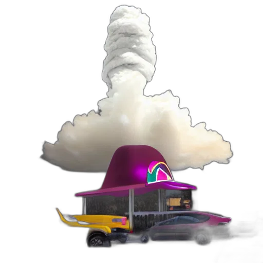 car, hat, staff, weapon transparent PNG cut-out