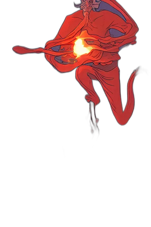 dragon, flower, mask, weapon transparent PNG cut-out