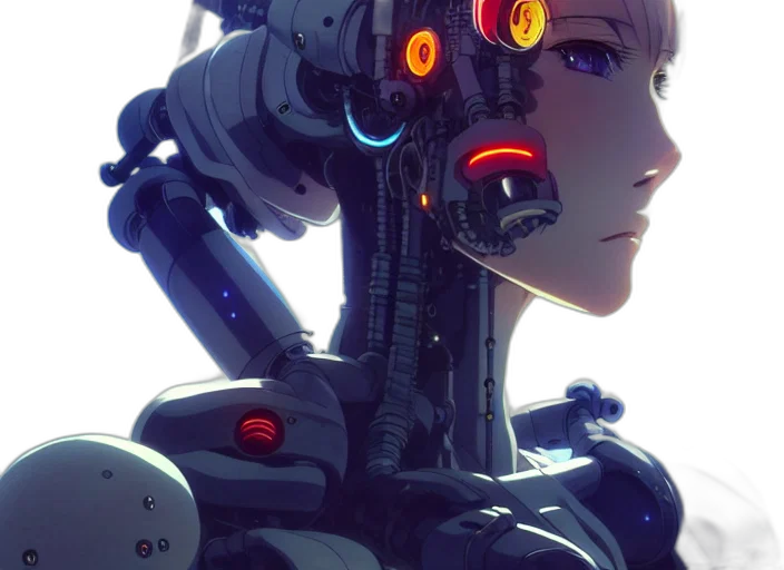 robot, weapon, face, creature transparent PNG cut-out