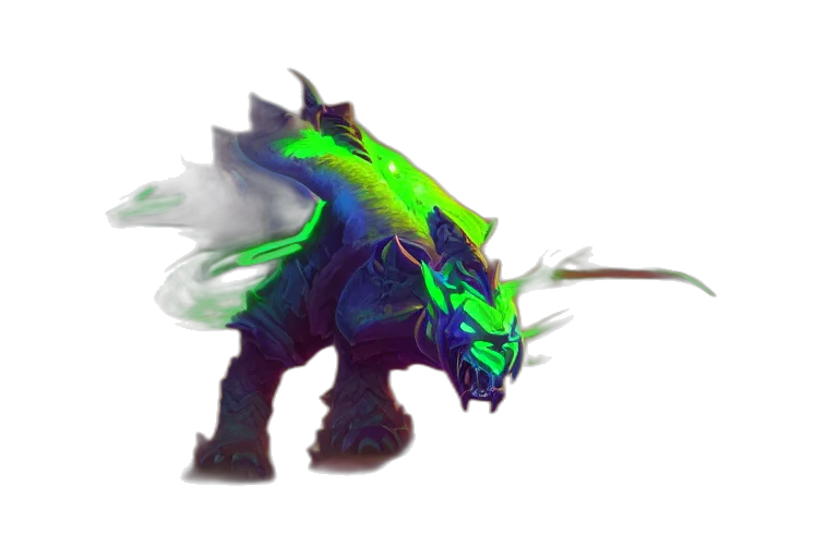 dragon, creature, staff, weapon transparent PNG cut-out