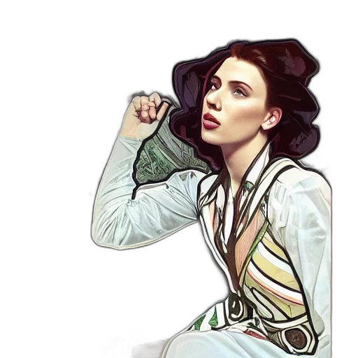 staff, jacket, comic book art, fantasy art transparent PNG cut-out